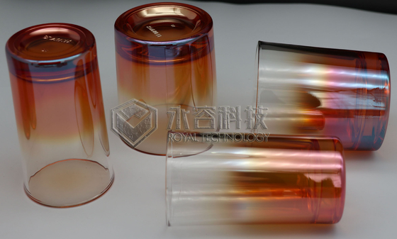 Amber Renkli Cam Ürünleri PVD Kaplama Makinesi Cam Boncuklar Üzerinde Ark Buharlaştırma Kaplama Makinesi