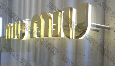 LED Işık Yüksek Vakum Metallizing Ekipmanları ile Billboard, 3D SS Mektuplar IP Altın Kaplama Makinesi