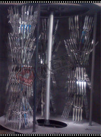 Tek Kullanımlık Plastik Kaşık / Çatal için Plastik Çatal Vakum Metalize Makinesi