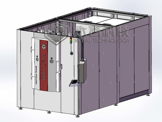 RTSP1000 Kapalı Alan Dengesiz Magnetron Püskürtme Sistemi CE Belgeli PVD İyon Kaplama Makinesi