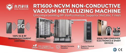 Son şirket haberleri RT1600-NCVM İletken Olmayan Metal Kaplama için Çift Teknolojili PVD Vakum Kaplama Makinesi