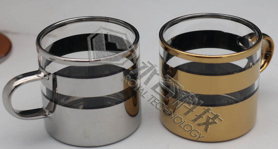Porselen ve seramik malzemeler için dekoratif PVD kaplama makinesi Altın ve Gümüş kaplamalar