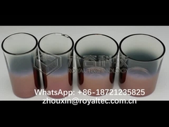 PVD bakır - cam eşya üzerine pembe altın