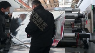 PE plastik film R2R alüminyum metalizasyon